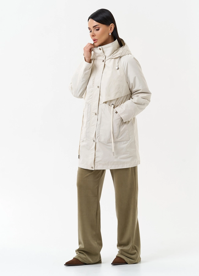 Плащ женский с капюшоном модель № 30041 универмаг малина