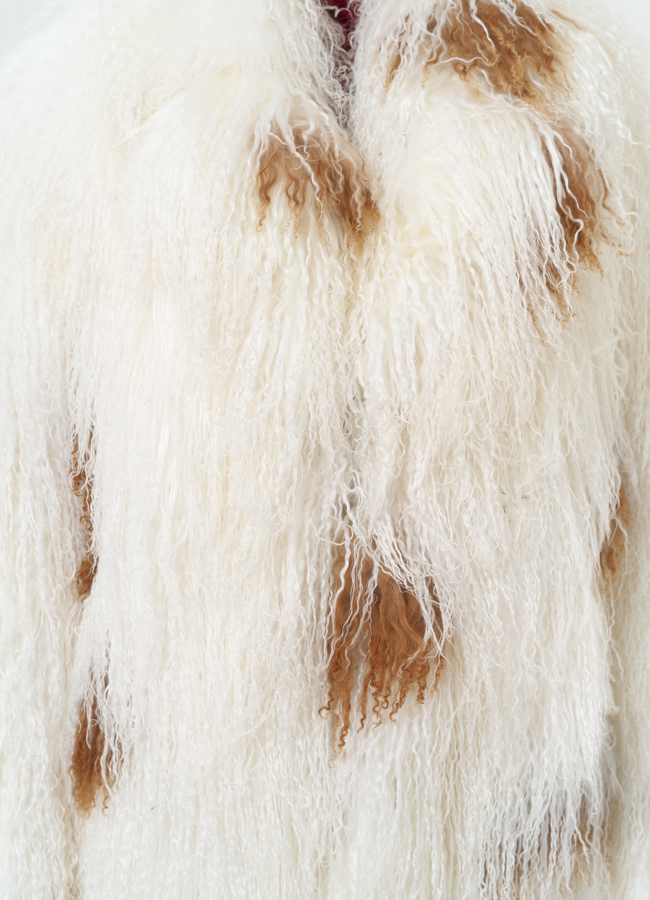 Женская шуба из меха ламы модель № 30634 универмаг малина