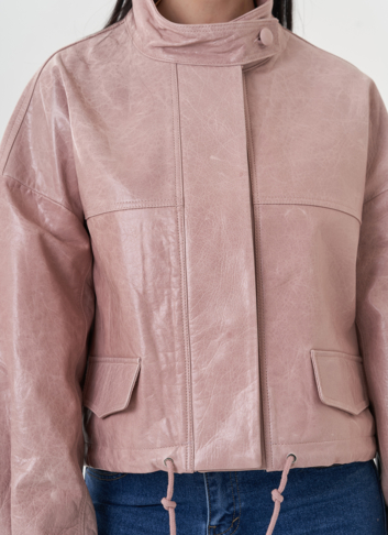 Куртка из натуральной кожи оверсайз