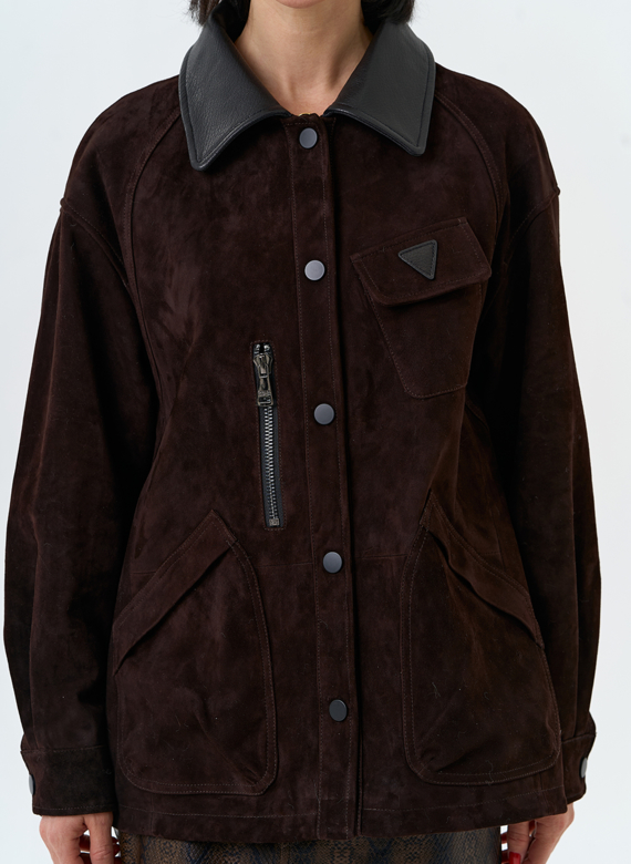 Женская куртка из натуральной замши