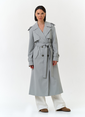 Женский плащ с поясом