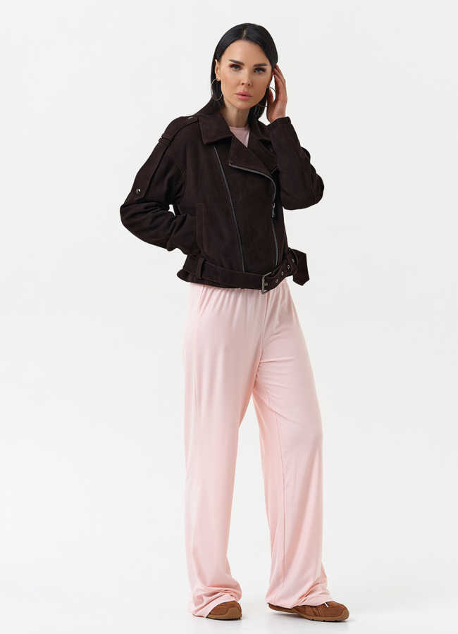 Женская куртка из натуральной замши модель № 30318 в рассрочку