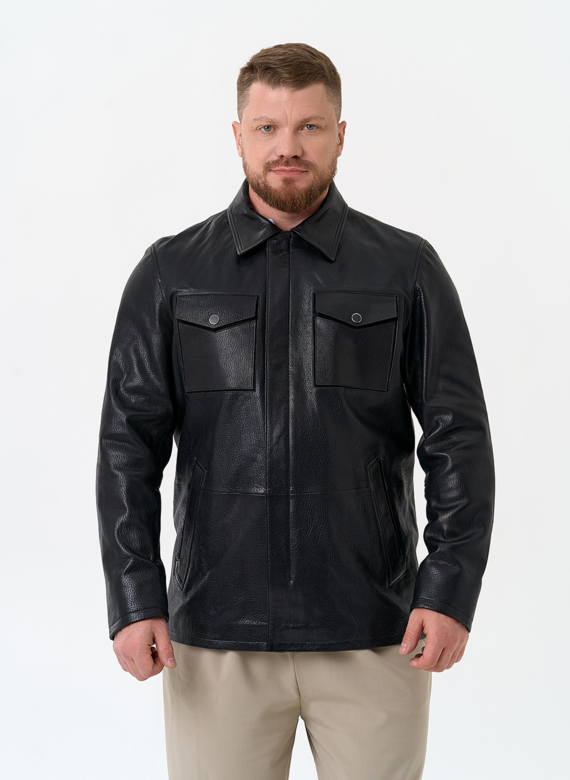 Мужская куртка из натуральной кожи