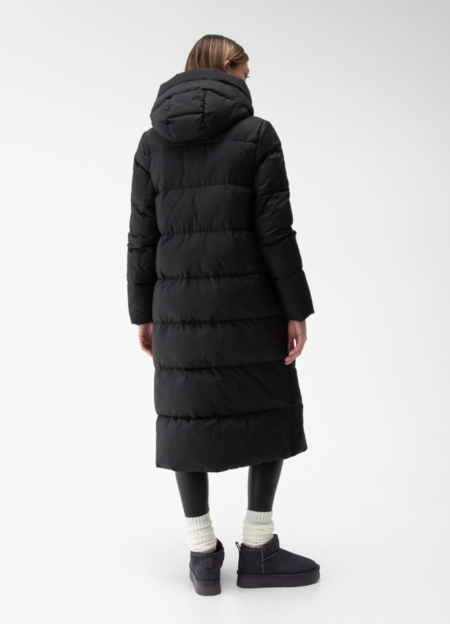 Женский пуховик с капюшоном  модель № 28383 в рассрочку