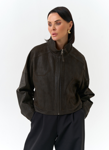 Женская двухсторонняя куртка из натуральной кожи