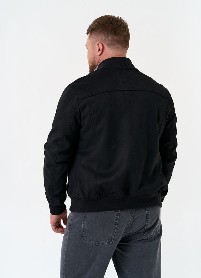 Мужская куртка бомбер из эко замши модель № 30293 в рассрочку