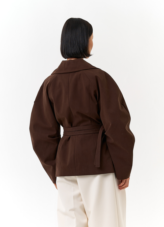 фото Женская куртка с объемными рукавами модель № 32560